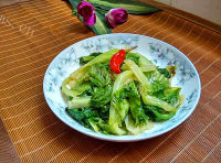 家常菜素炒生菜