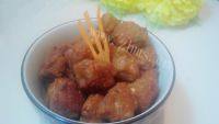 美味的油炸小肉丸