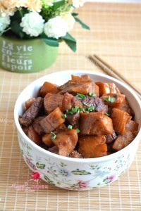 家常菜五花肉烧春笋做法图解13)