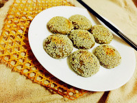 自制芝士香蕉糯米饼做法图解10)