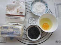 自制黑芝麻饼干做法图解1)