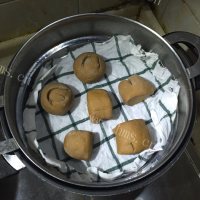 美味的咖啡豆粉馒头做法图解2)