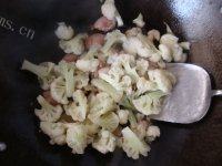 「DIY美食」菜花炒肉做法图解5)