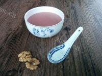 甜甜的红豆核桃糊做法图解4)