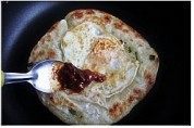 自己做的蛋卷饼做法图解7)