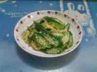 家常菜秋葵炒鸡蛋