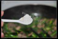 菜花炒肉片做法图解7)