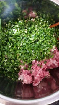 自制韭菜猪肉大馄饨做法图解4)