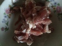 喷香的豆角炒肉做法图解2)