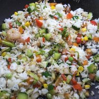 清淡的什锦炒饭做法图解7)