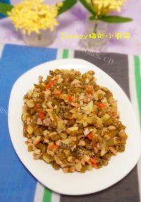 外婆教我做酸豆角炒肉末