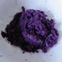 自制紫薯玫瑰花馒头的做法图解二