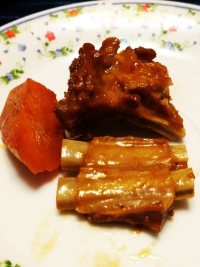 美味的红焖羊排
