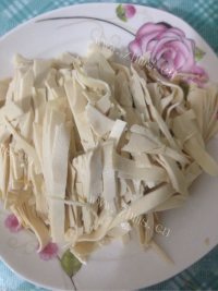 素炒百叶做法图解1)
