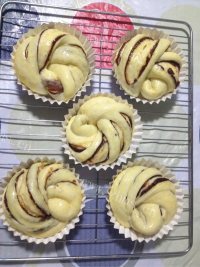自制豆沙卷面包