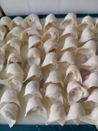 美味洋葱豆腐干肉馅馄饨做法图解9)