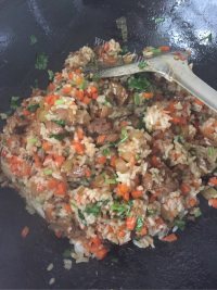 好吃的潮汕鸭肉炒饭做法图解8)