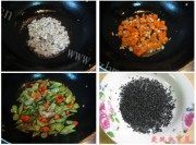 美味的五彩扁豆饭做法图解4)