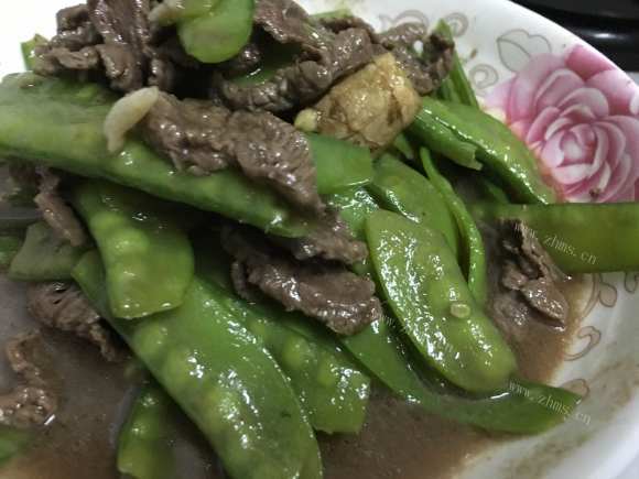 荷兰豆炒牛肉