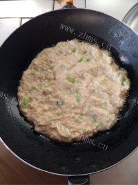 自制豆渣煎饼做法图解5)