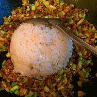角瓜炒米饭的做法图解八
