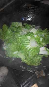 家常菜青菜烧豆腐做法图解6)