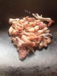 美味的鸡肉蒸芥菜干做法图解3)