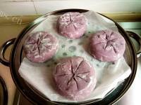 自制紫薯豆沙包做法图解14)