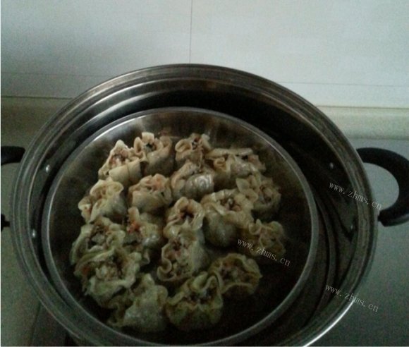 诱人的烧麦