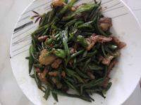 家常菜五花肉炒四季豆