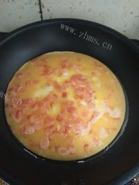 好吃的西红柿鸡蛋卷做法图解4)