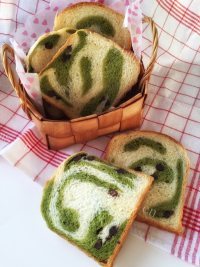 自制抹茶双色吐司做法图解17)