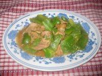 秀色的青椒炒肉片