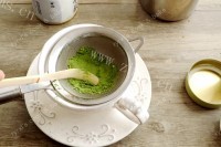 DIY抹茶拿铁做法图解2)