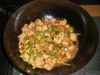 家常菜蒜苗烧豆腐