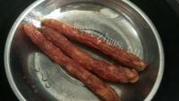 美味的清蒸腊肠做法图解2)
