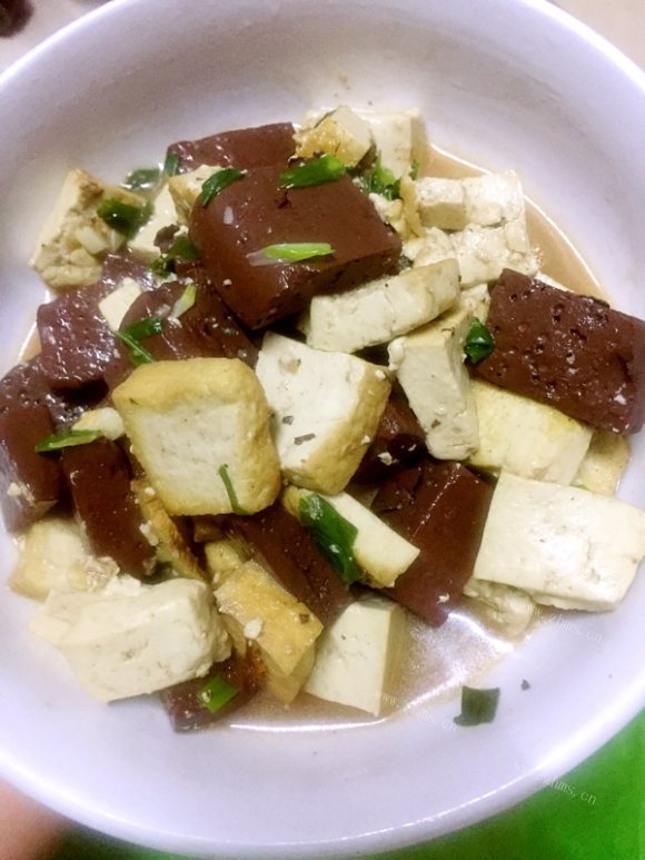 家常双色豆腐