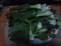 甘脆的香菇炒油菜做法图解2)