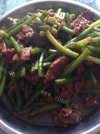DIY蒜苔炒肉