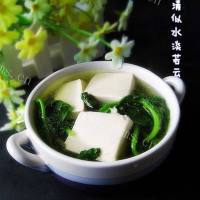 冬寒菜豆腐汤