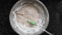 自制酸奶蛋糕做法图解8)