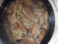 家常菜炖带鱼做法图解6)