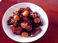家常菜板栗烧排骨