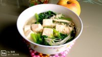家常菜青菜豆腐汤