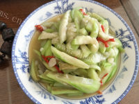 美味的炒丝瓜做法图解7)