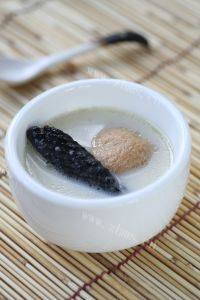 妈妈做的猴头菇煲乌鸡做法图解5)