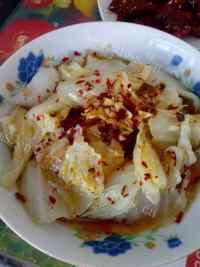 家常菜响油白菜