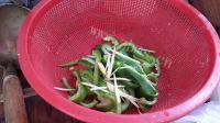 绿色食物青椒炒猪肚做法图解2)