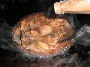 家常菜红烧栗子鸡做法图解7)