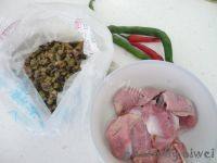 家常菜酸豆角炒鸡胗做法图解1)